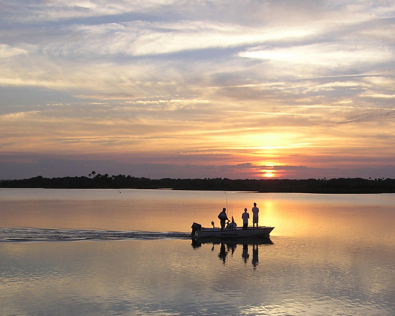 Fishing at Sunset