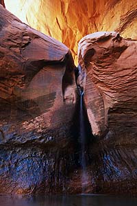 05001 Waterfall, Cathedral in the Desert, April 2005
