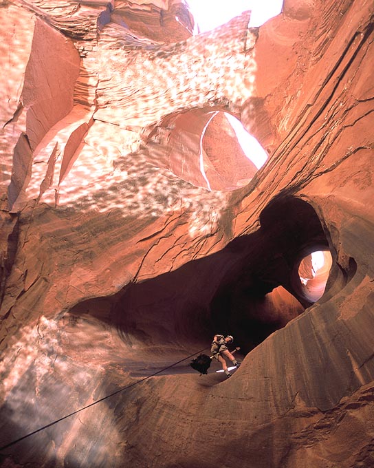 Rappel in Neon Canyon (Ripples)