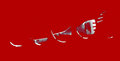 Fractured Fork in Red