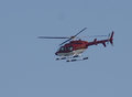 Helicopter occupants observe