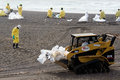 Marin Headlands - tractor takes the waste away