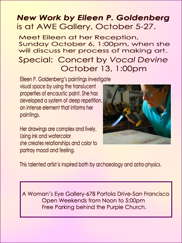 2013 e-mail announcement October show Goldenberg