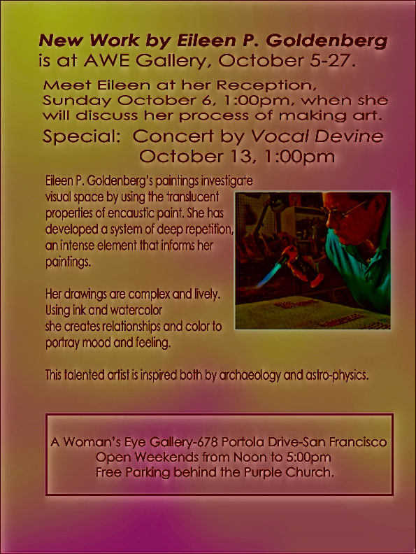 2013 e-mail announcement October show Goldenberg TEST 2