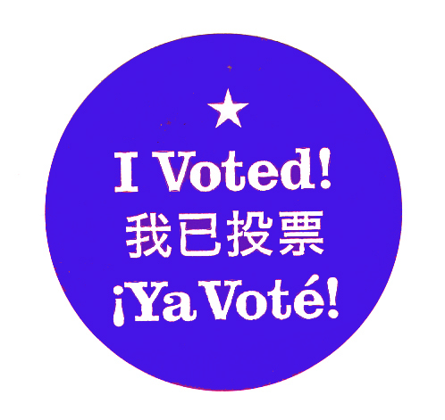  I voted