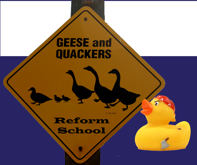 Ducky goes to reform school