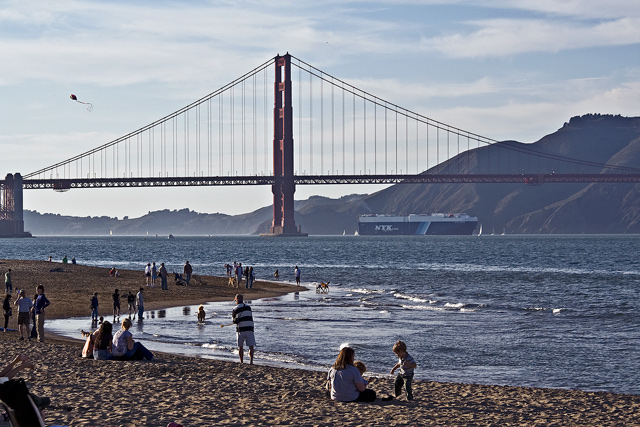 The beach at Crissy Field