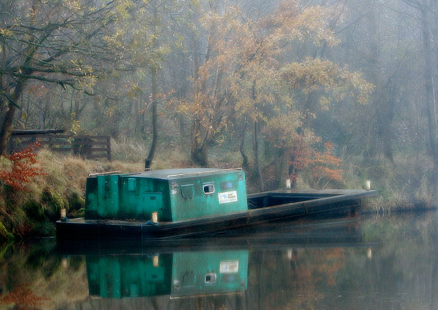 Abandoned barge