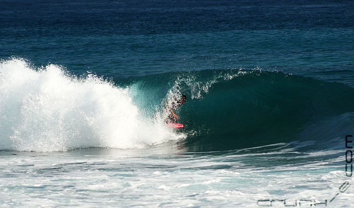 Riding the barrel