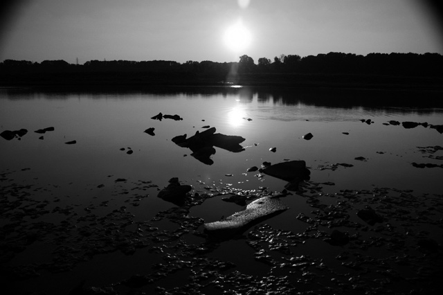 Sunset at Falls of the Ohio