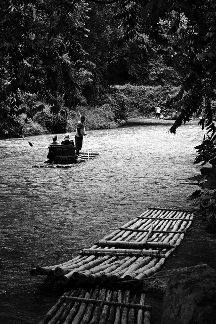 Rafting on the Martha Brae