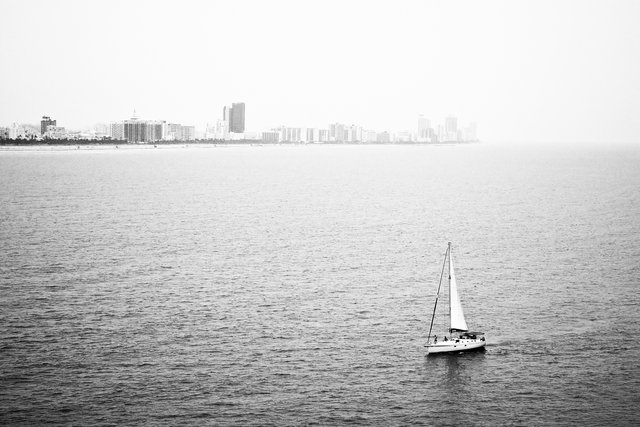 Sailing by Miami