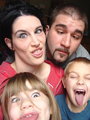 A Family who is goofy together....