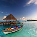 Moored in clear waters