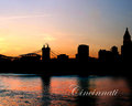 Cincinnati Skyline  Silhouette Poster