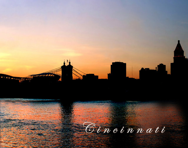 Cincinnati Silhouette 11x14