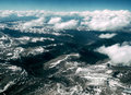 San Juan Mountains from 37,000 feet.
