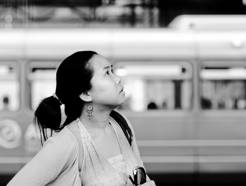 girl in station