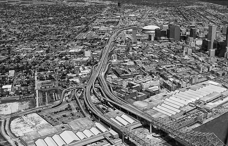 NOLA arteries in Black and White