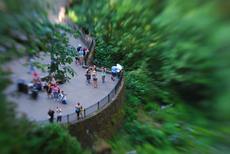 Multnomah Falls viewing point