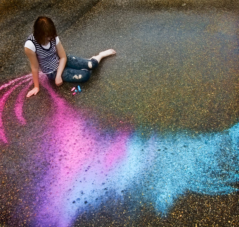 ...running, like a watercolor in the rain