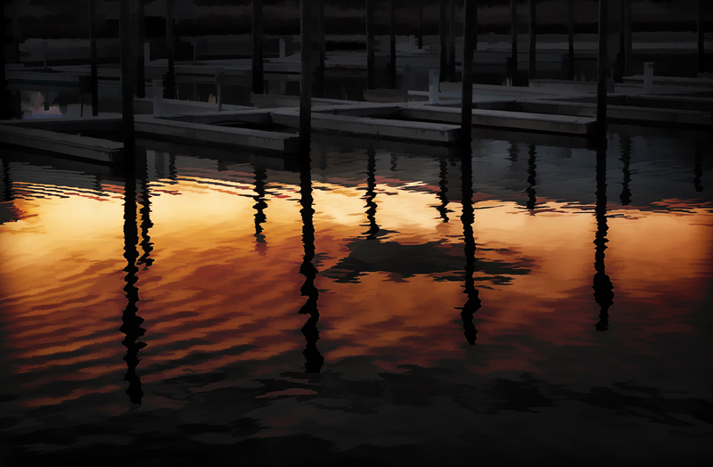 2014 Photo a week. #1:  Dusk at Allen Harbor