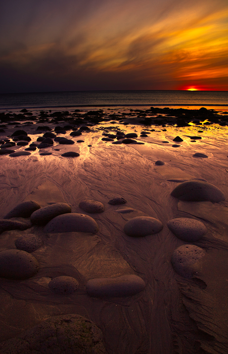 Ash Cloud Sunset
