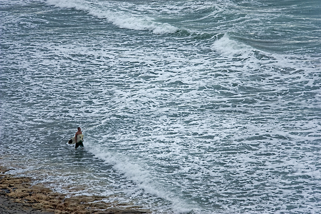 Lone surfer