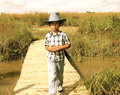 The bridge he must cross