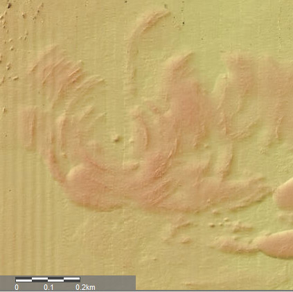 possible impact site