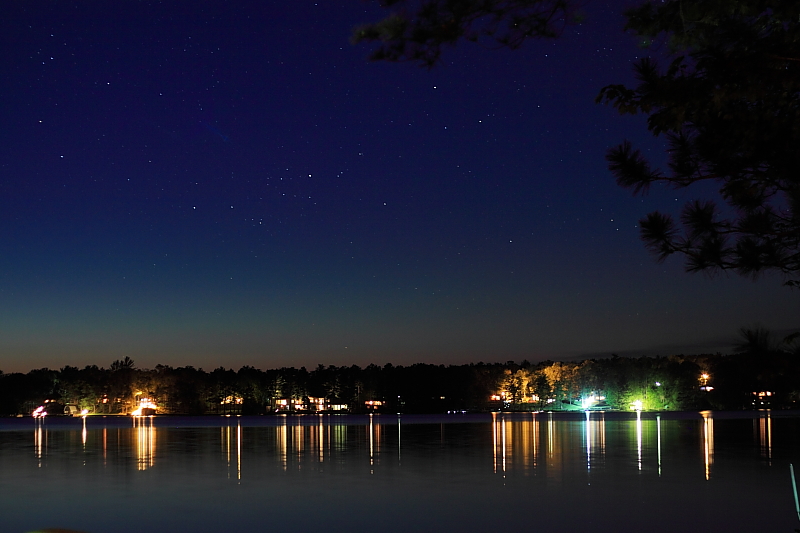 Lakefront at dusk