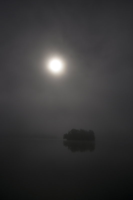 Fog and clouds and Island