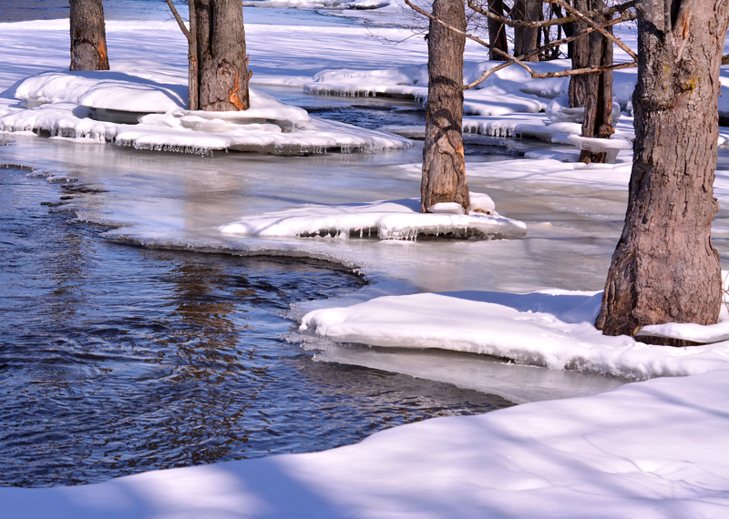 At the edge of the rapids