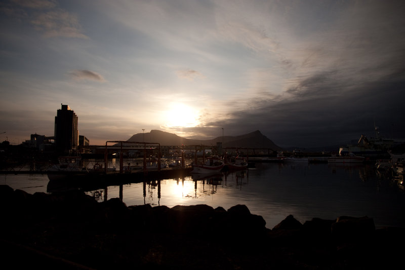 Sunrise at Akranesharbor