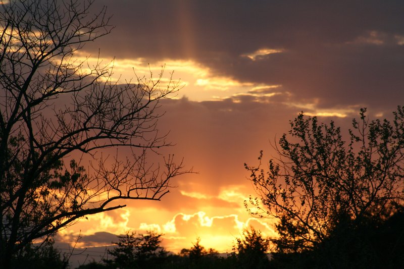 Sunset over the battlefield