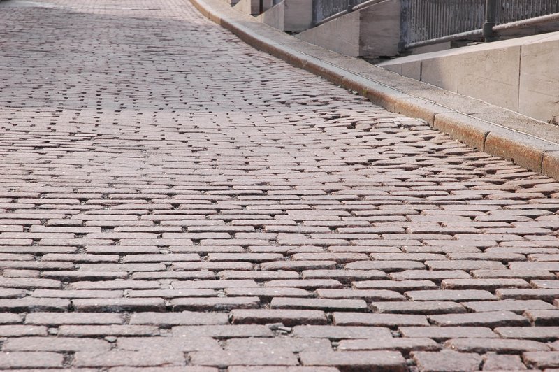 Downtown Montreal Paved Street