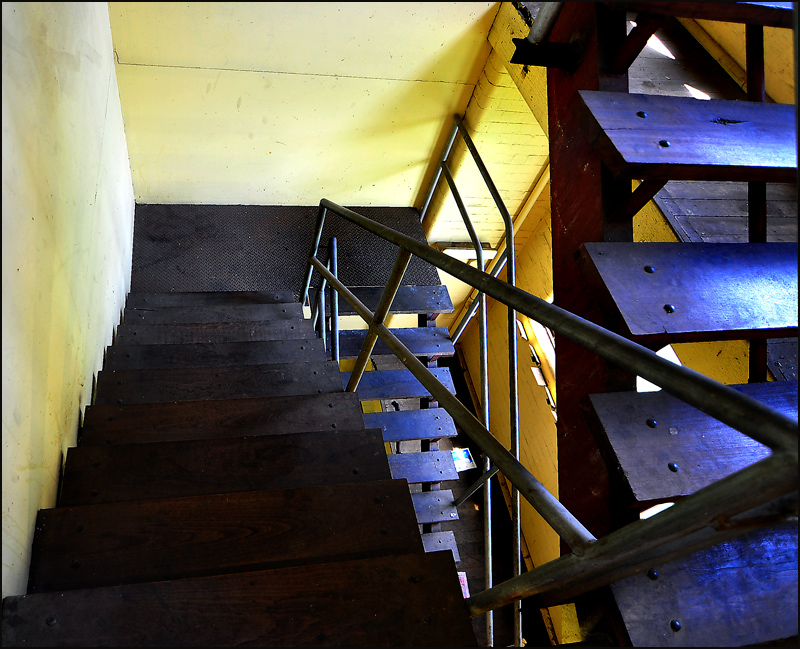 Blue sun stairs