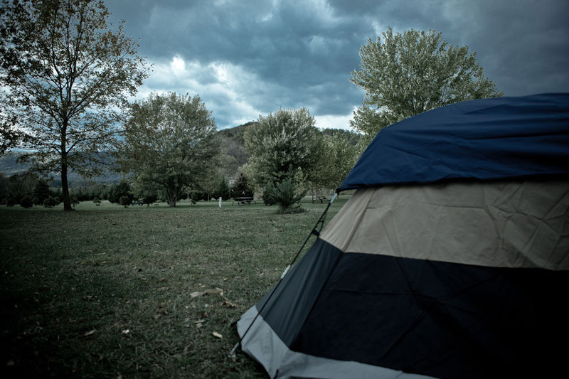 Behind the Tent