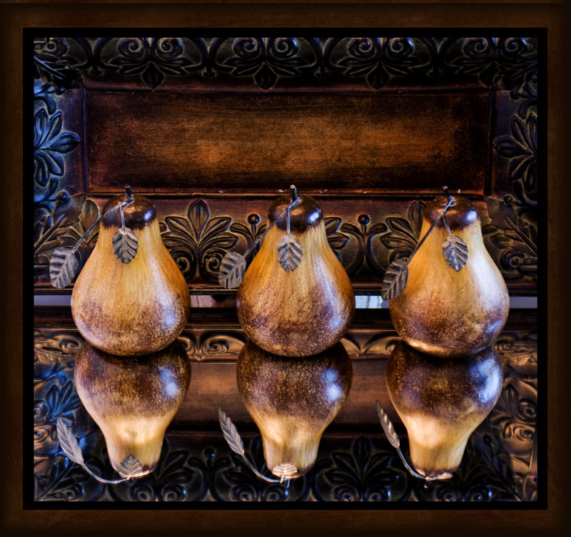 Pears in a row