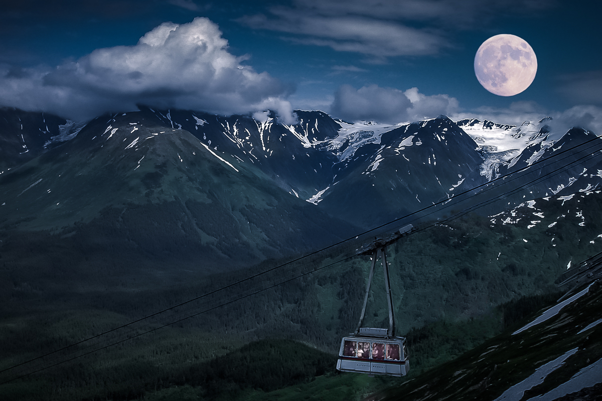 Big Moon in Alaska