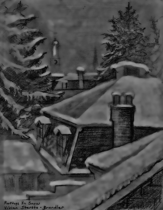 Rooftops in Snow  DPC Christmas Card