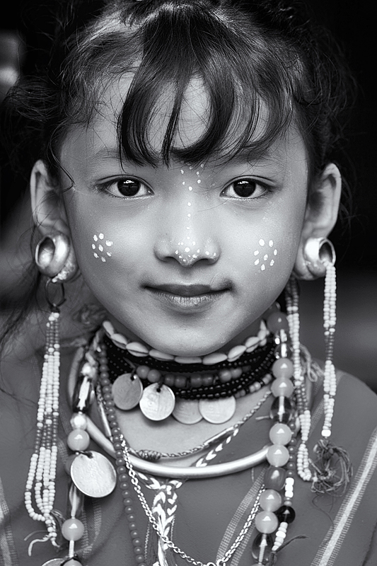 Village Beauty (bw)