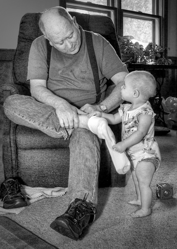 Helping Grandpa