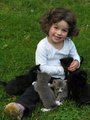 maddy with kittens