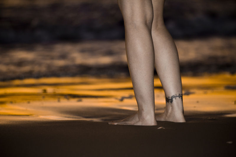 Warm sand