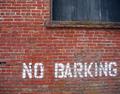 No Barking 11X14