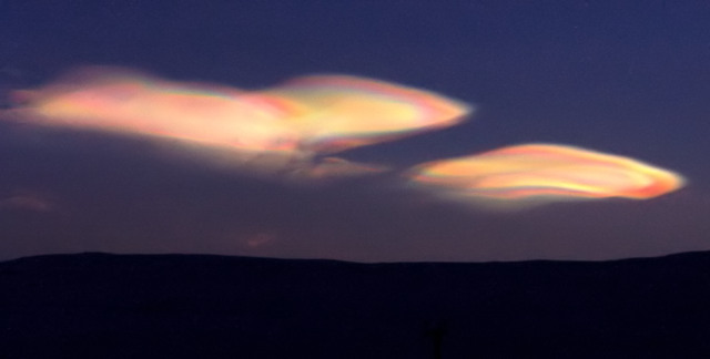 Nacreous clouds