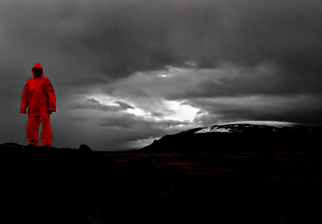alone in the rain