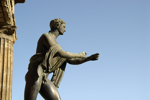 Statue in Apollo's Temple