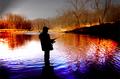 A Fishermans Patience at Days End
